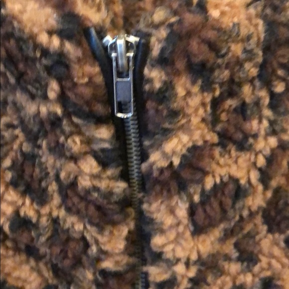 NWT BB Dakota Cheetah print faux shearling Coat - Picture 6 of 14